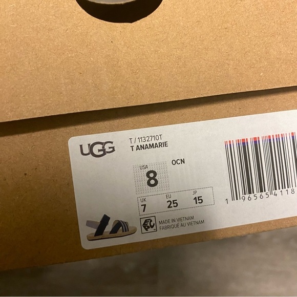 UGG | T Anamarie Sandals For Toddlers In Ocean Blue Size 8 NEW - Picture 6 of 8